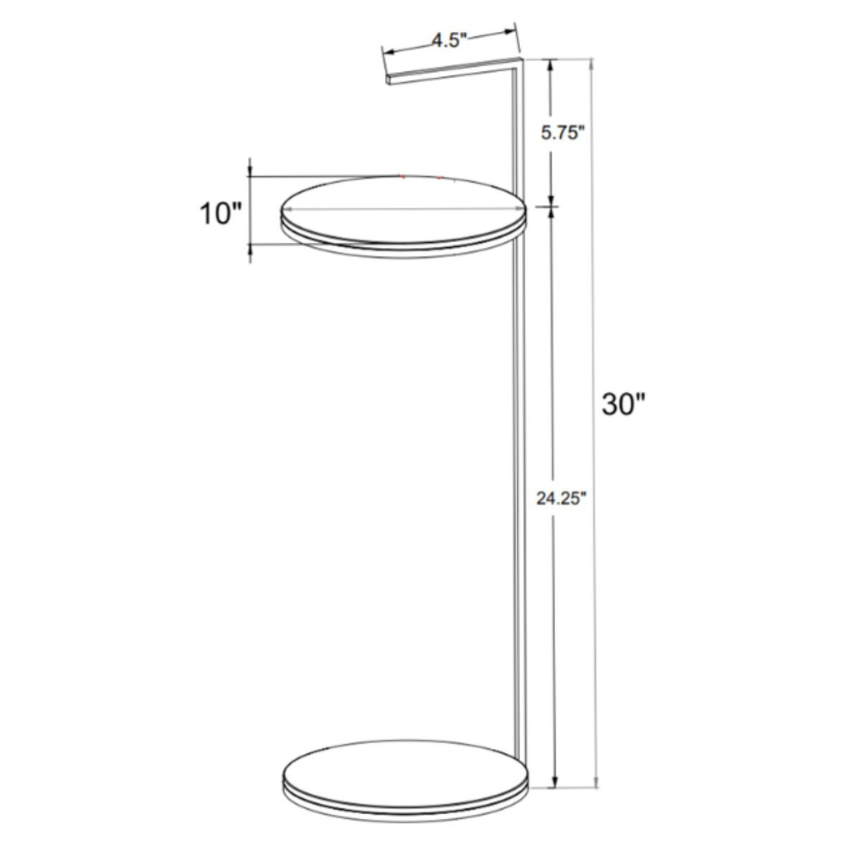 Outside The Box 10x30 Pink Agate Antique Brass Cocktail / Side Table
