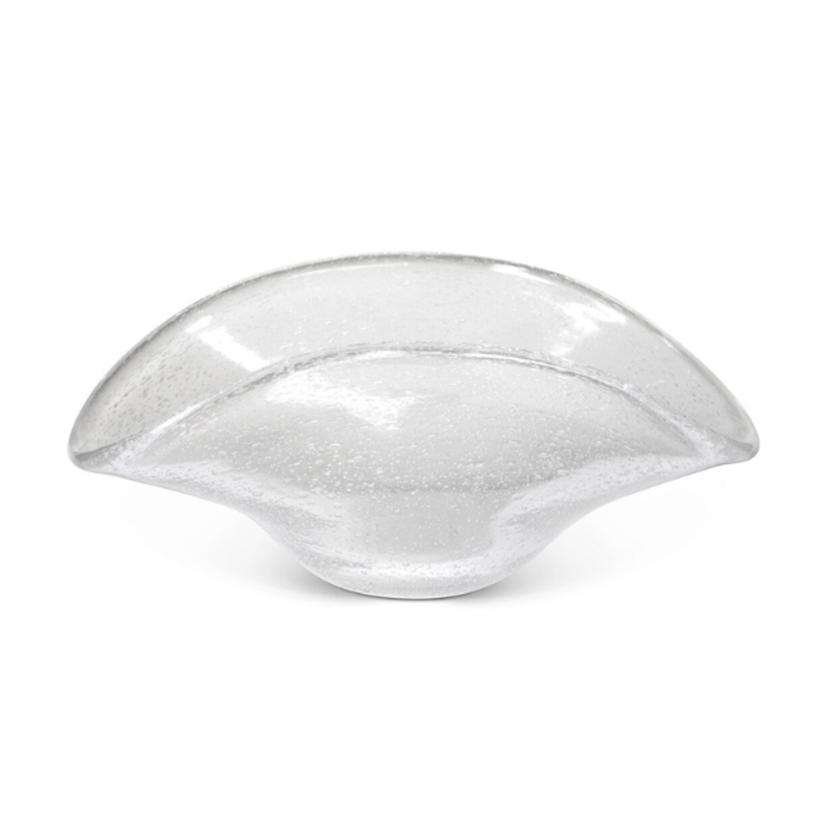 Outside The Box 14" Ruffle Hand Blown Glass Bowl