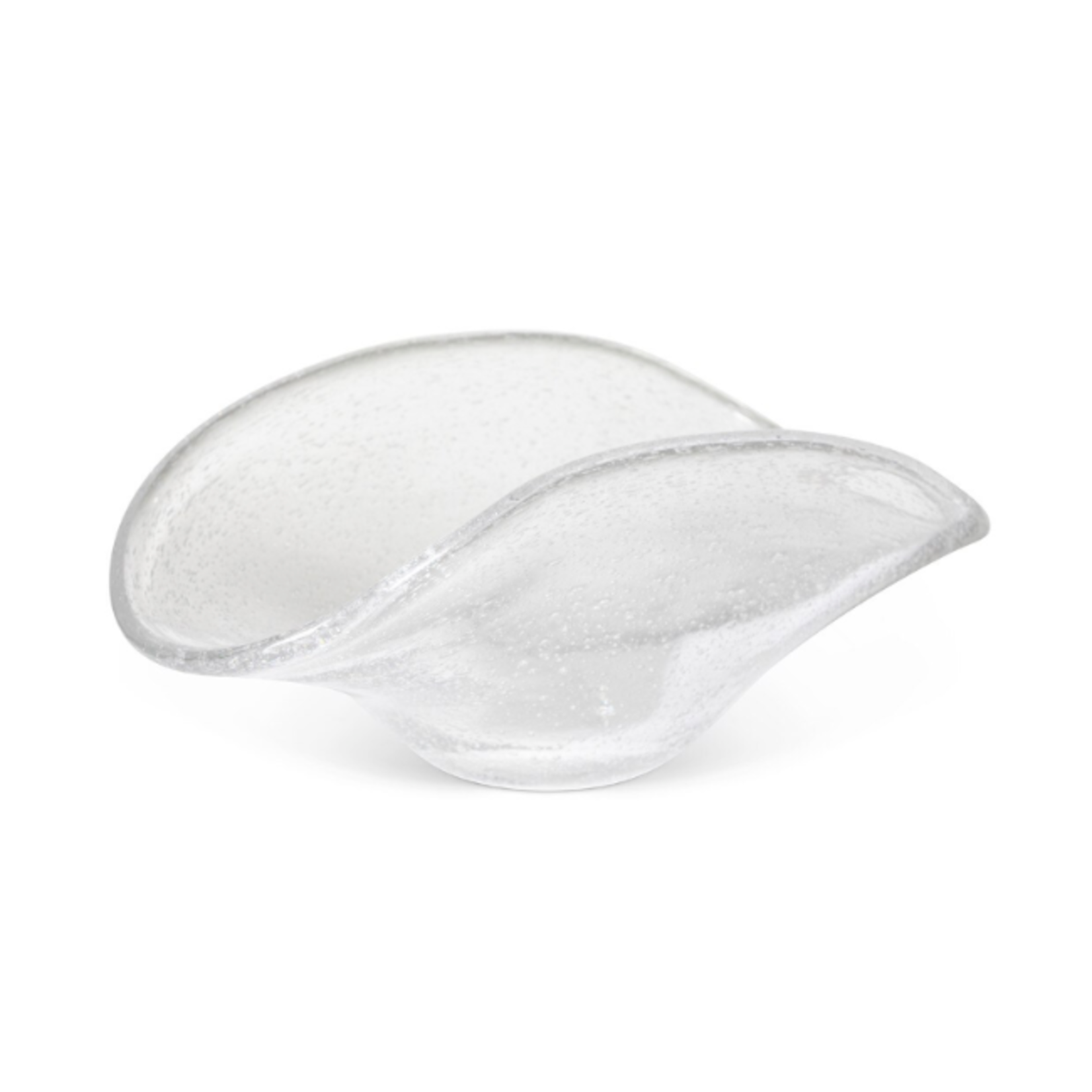 Outside The Box 14" Ruffle Hand Blown Glass Bowl