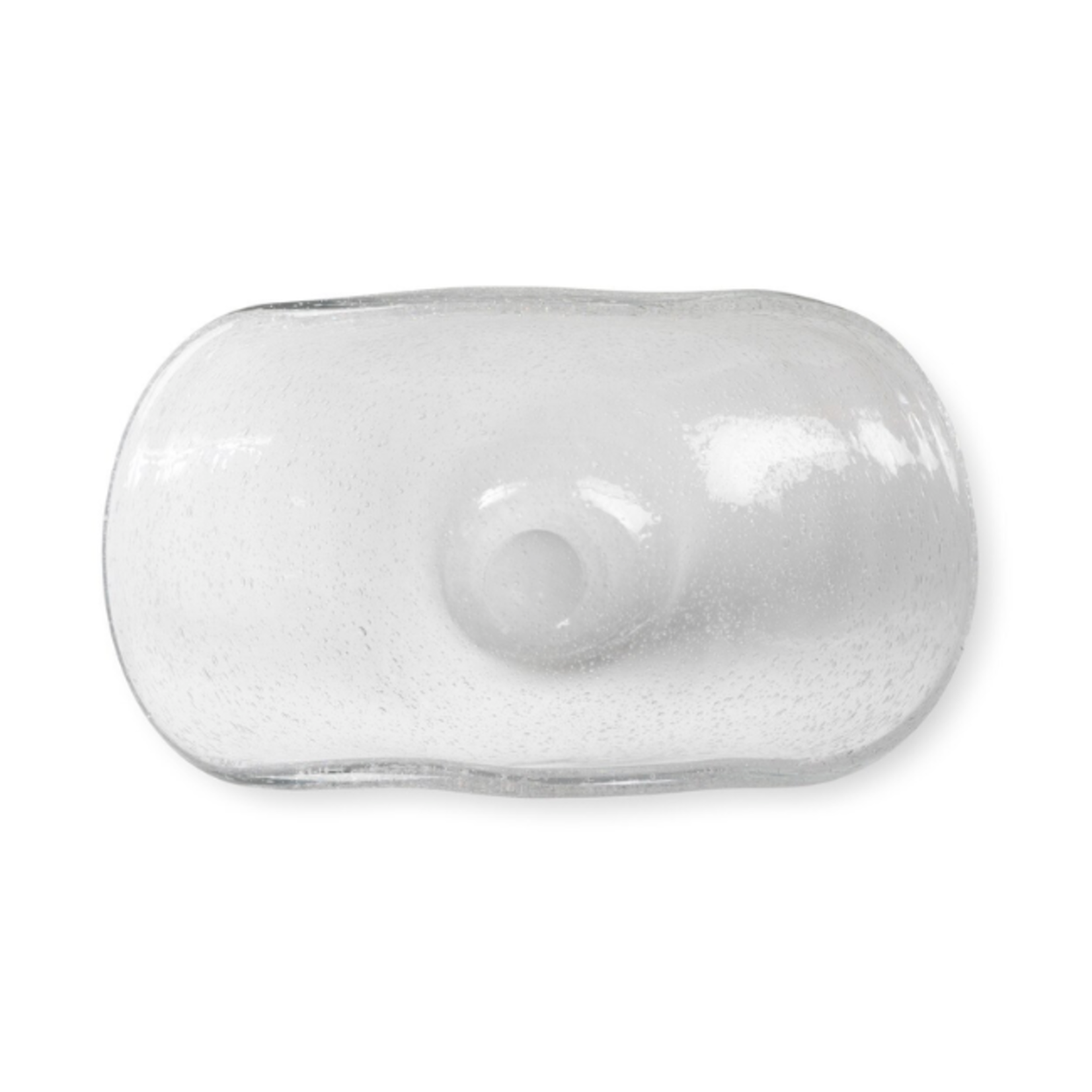 Outside The Box 14" Ruffle Hand Blown Glass Bowl