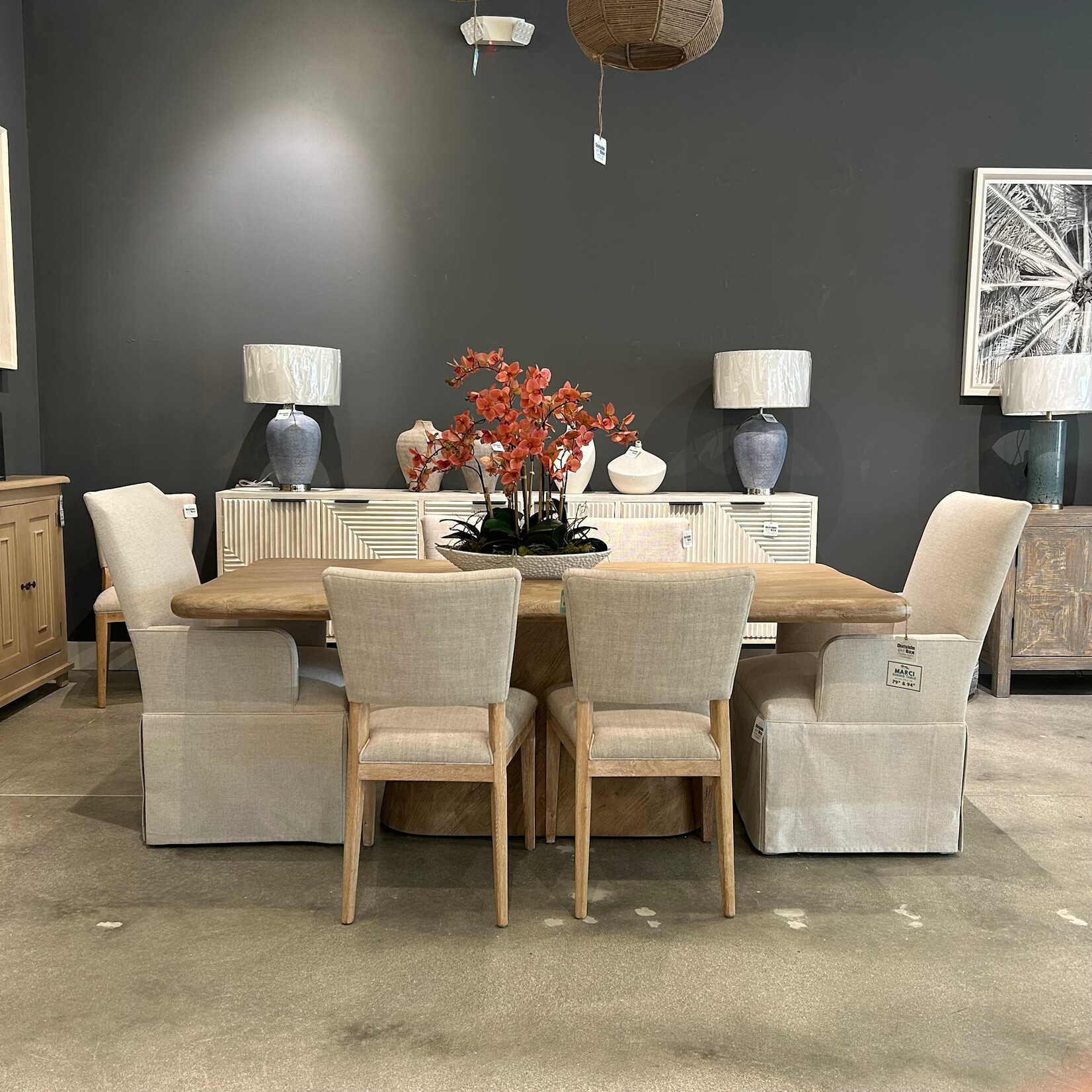 Outside The Box Parsons Elevation Champagne Revolution Performance Arm Dining Chair - 691 SOLD IN PAIRS