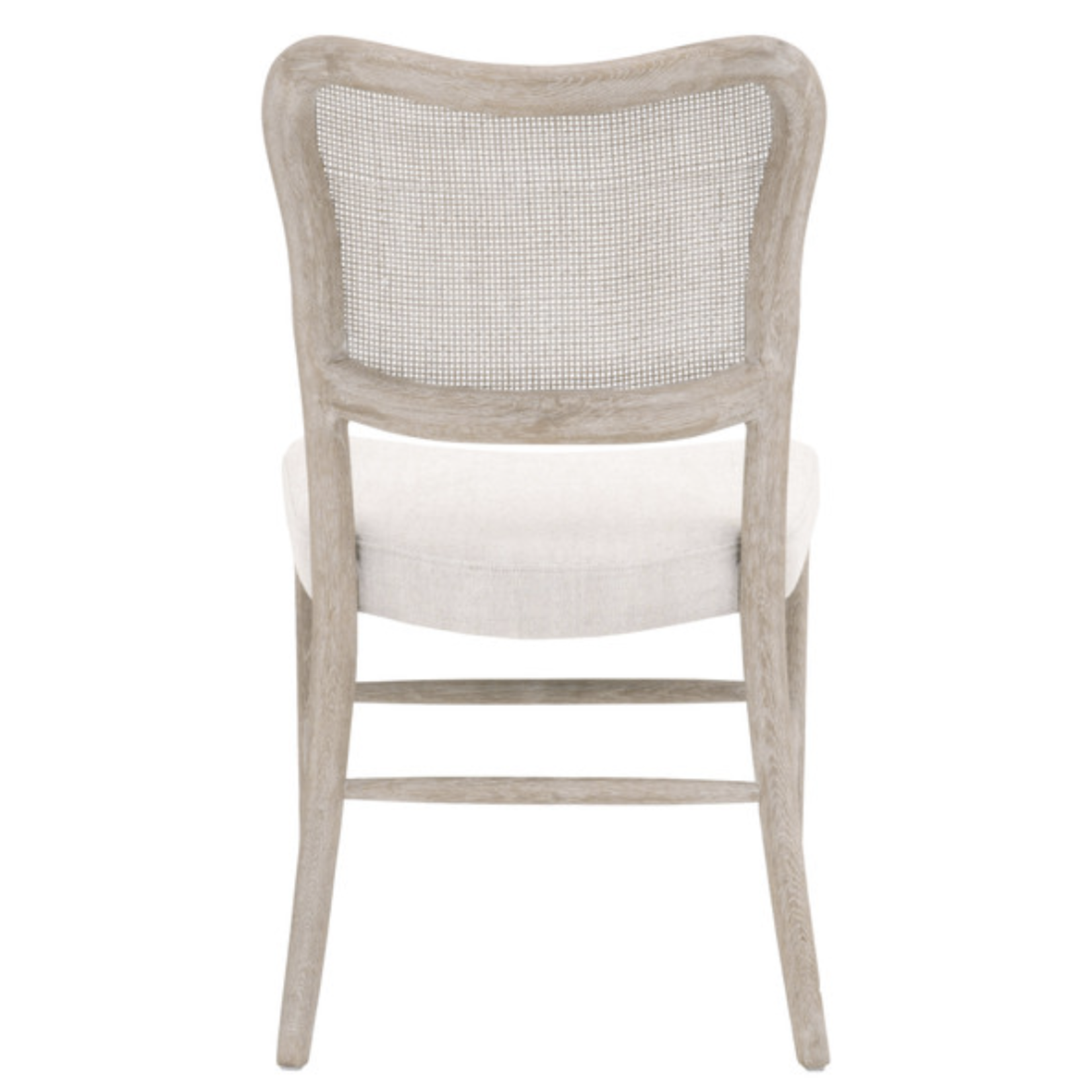 Outside The Box Cela Linen Bisque & Natural Gray Oak Dining Chair