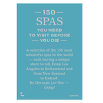 Outside The Box 150 Spas You Need to Visit Hardcover Book