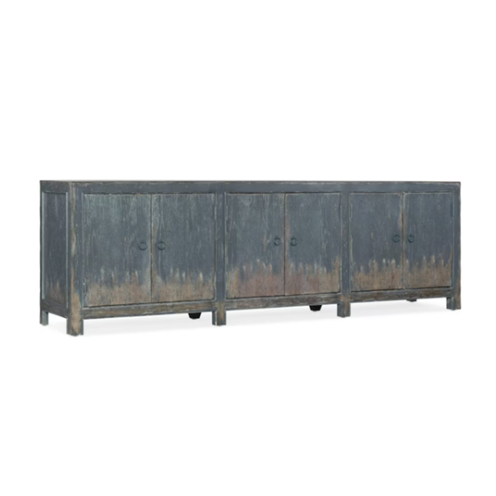 Outside The Box 89x18x28 Hooker Furniture Boheme Salvator Distressed 6 Door Entertainment Console