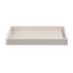 Outside The Box 20x14 Hampton Shore Raffia Wrapped Serving Tray In Coastal Sand