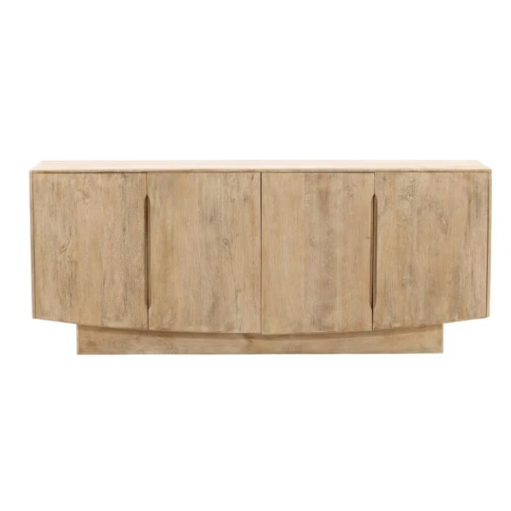 Outside The Box 78x18x32 Hartland Solid Mango Wood 4 Door Sidebaord In Light Natural