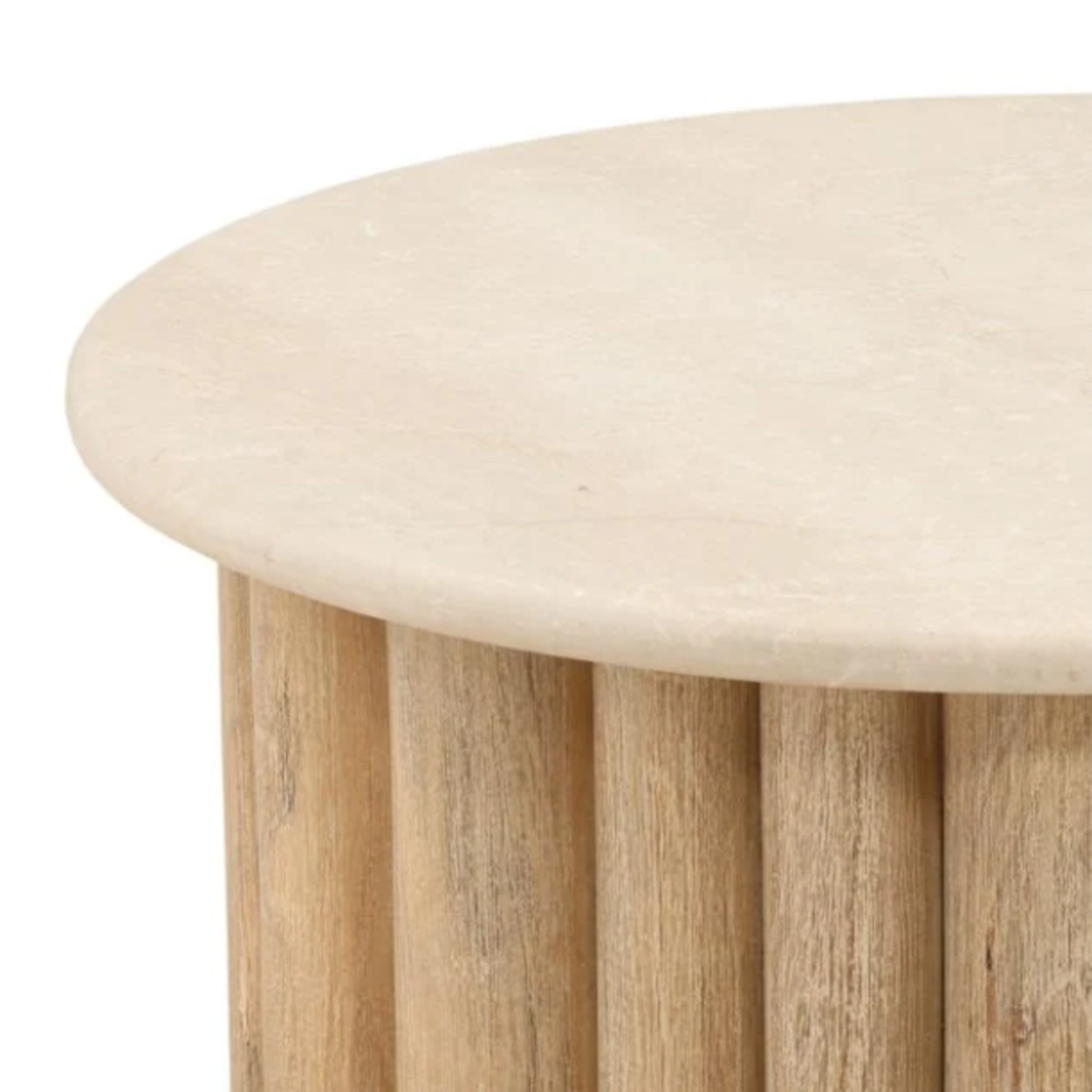 Outside The Box 35x15 Thandi Botochino Stone & Mango Wood Coffee Table In Light Natural
