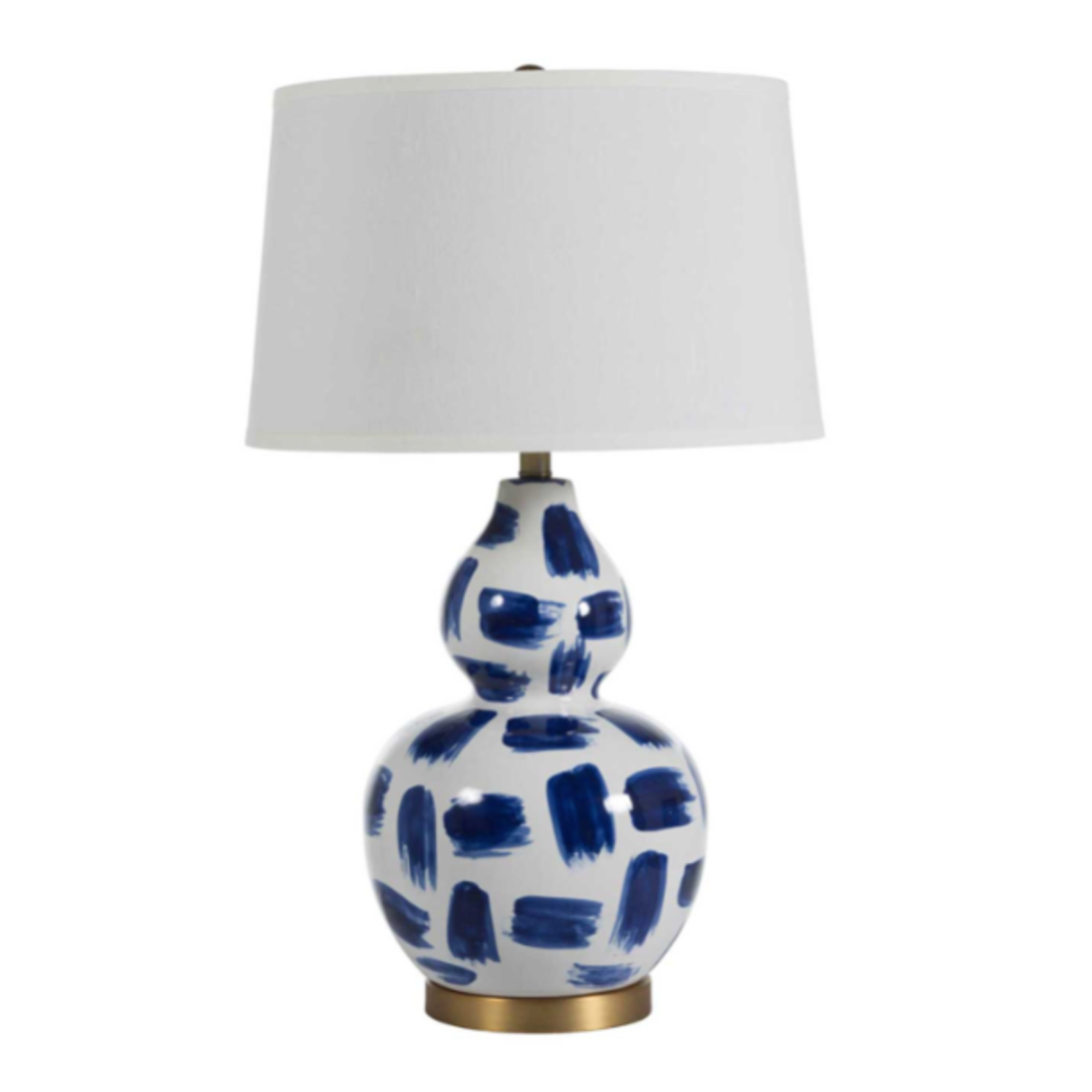 Outside The Box 29"  Luca Light Blue & White Ceramic Table Lamp