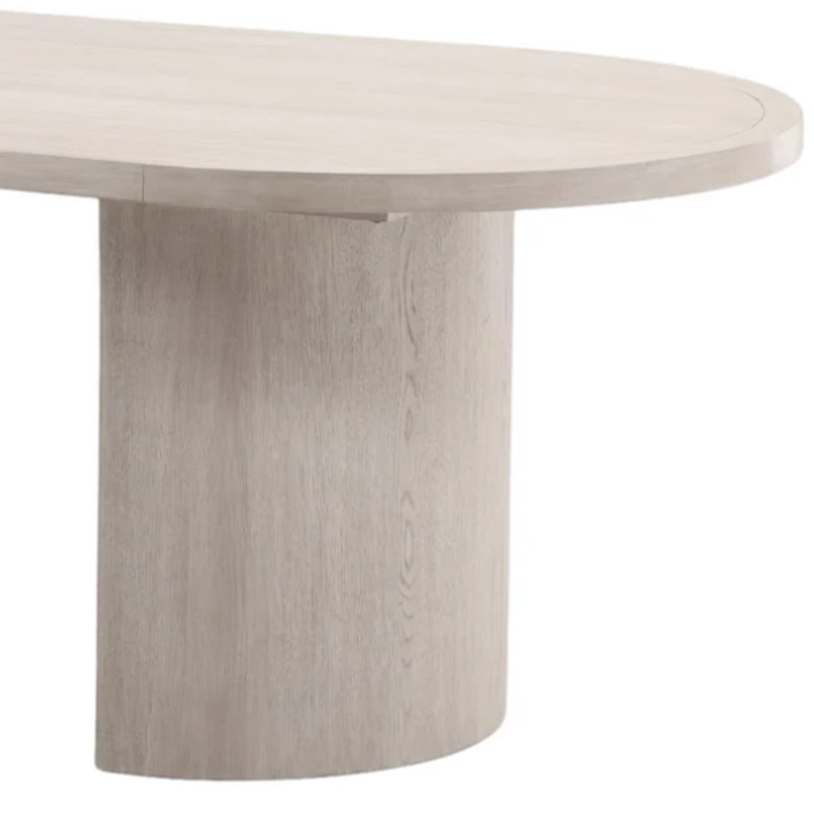 Outside The Box 109x42 Sarai Light Gray Rubber Wood Oval Dining Table