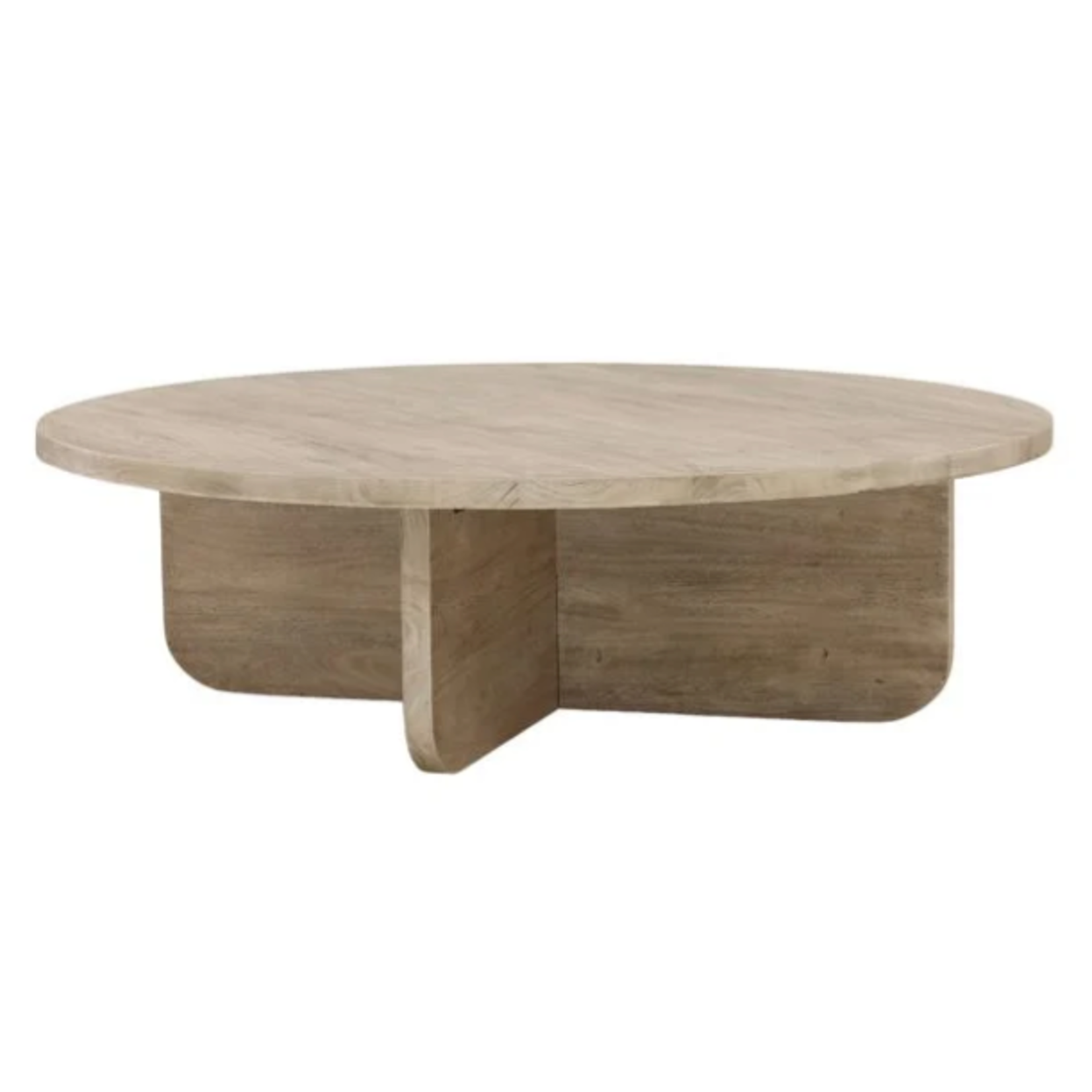 Outside The Box 55" Colby Natural Weathered Acacia Solid Wood Coffee Table