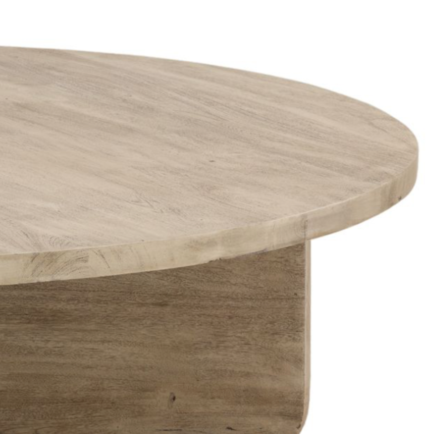 Outside The Box 55" Colby Natural Weathered Acacia Solid Wood Coffee Table