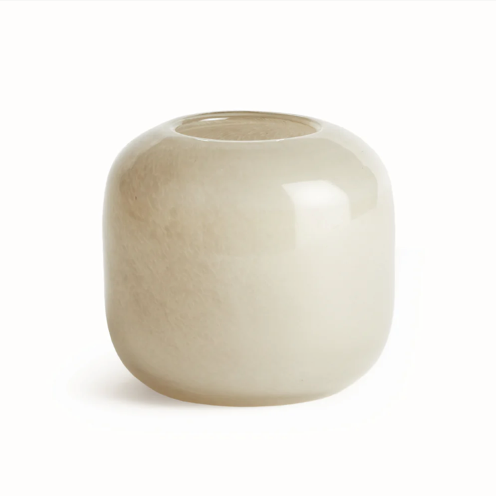 Outside The Box 6" Melora  Warm Gray Hand Blown Glass Vase