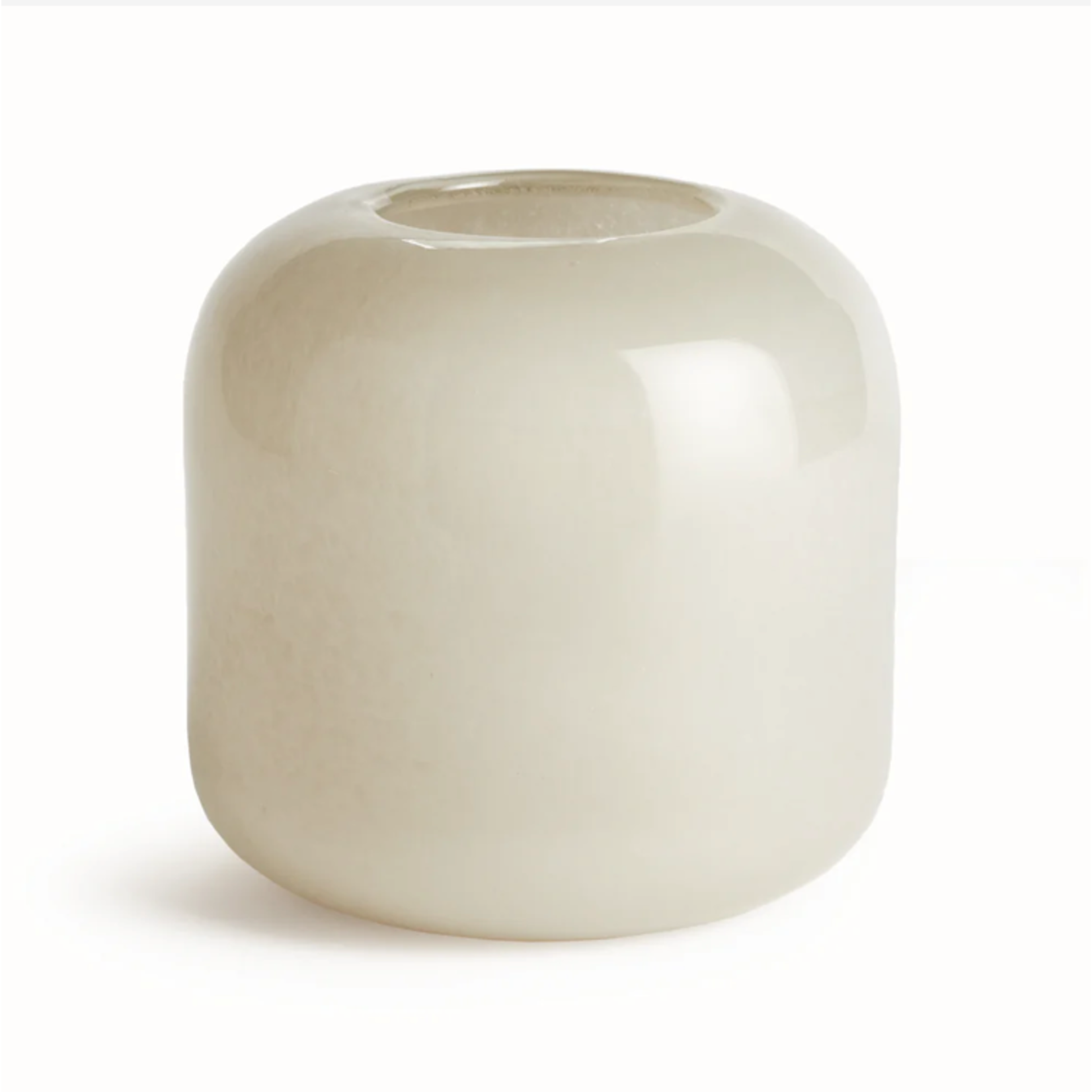 Outside The Box 8" Melora  Warm Gray Hand Blown Glass Vase