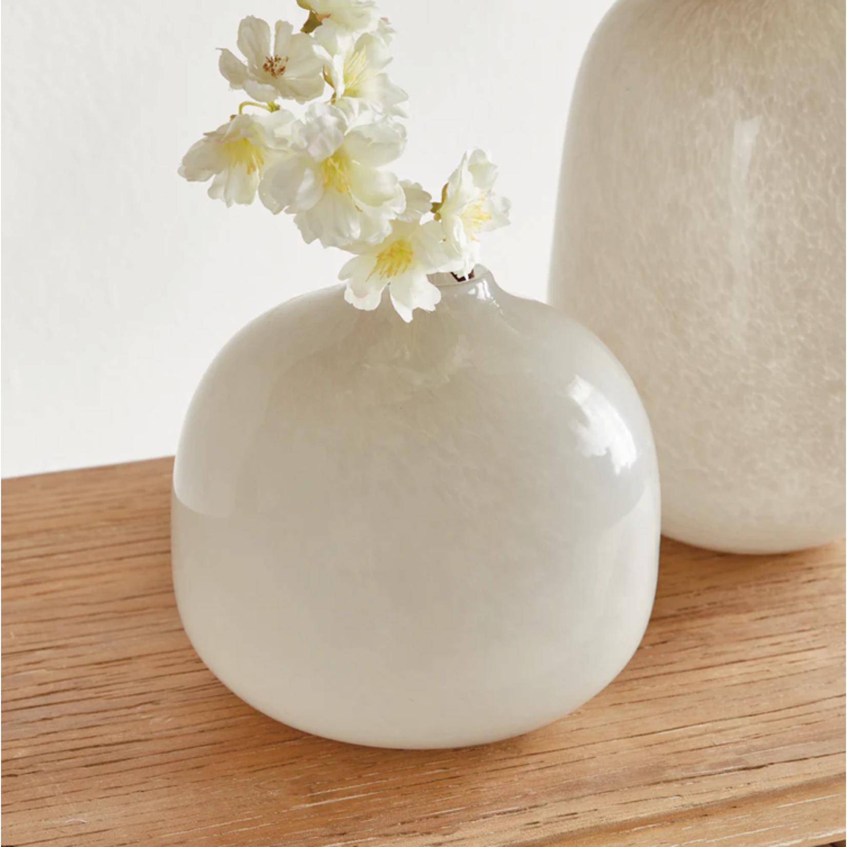 Outside The Box 6" Niall Warm Gray Glass Vase