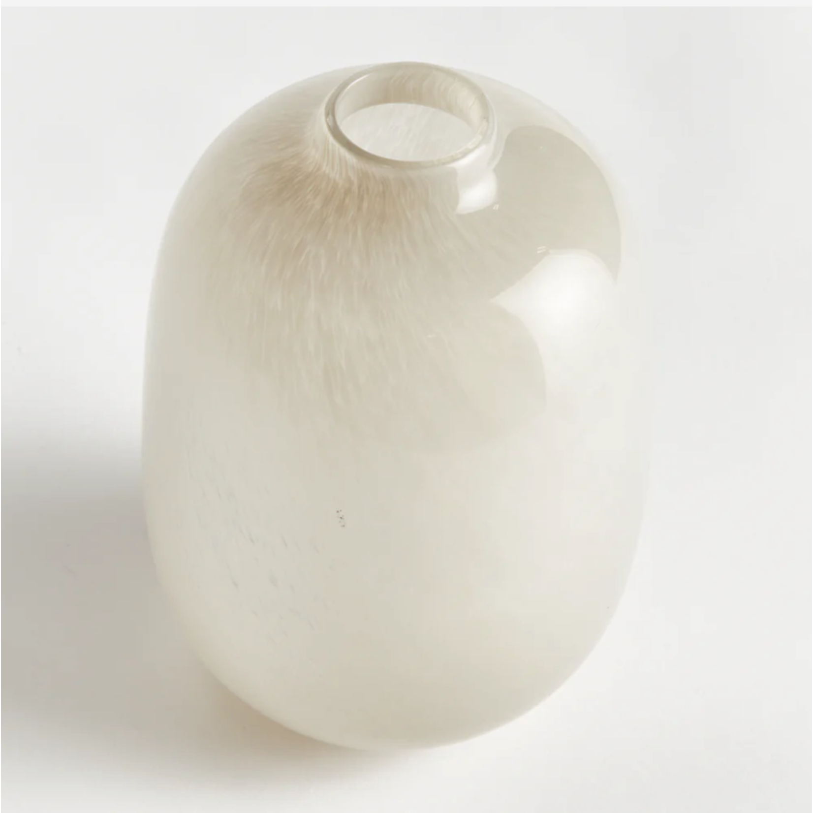 Outside The Box 10" Niall Warm Gray Glass Vase
