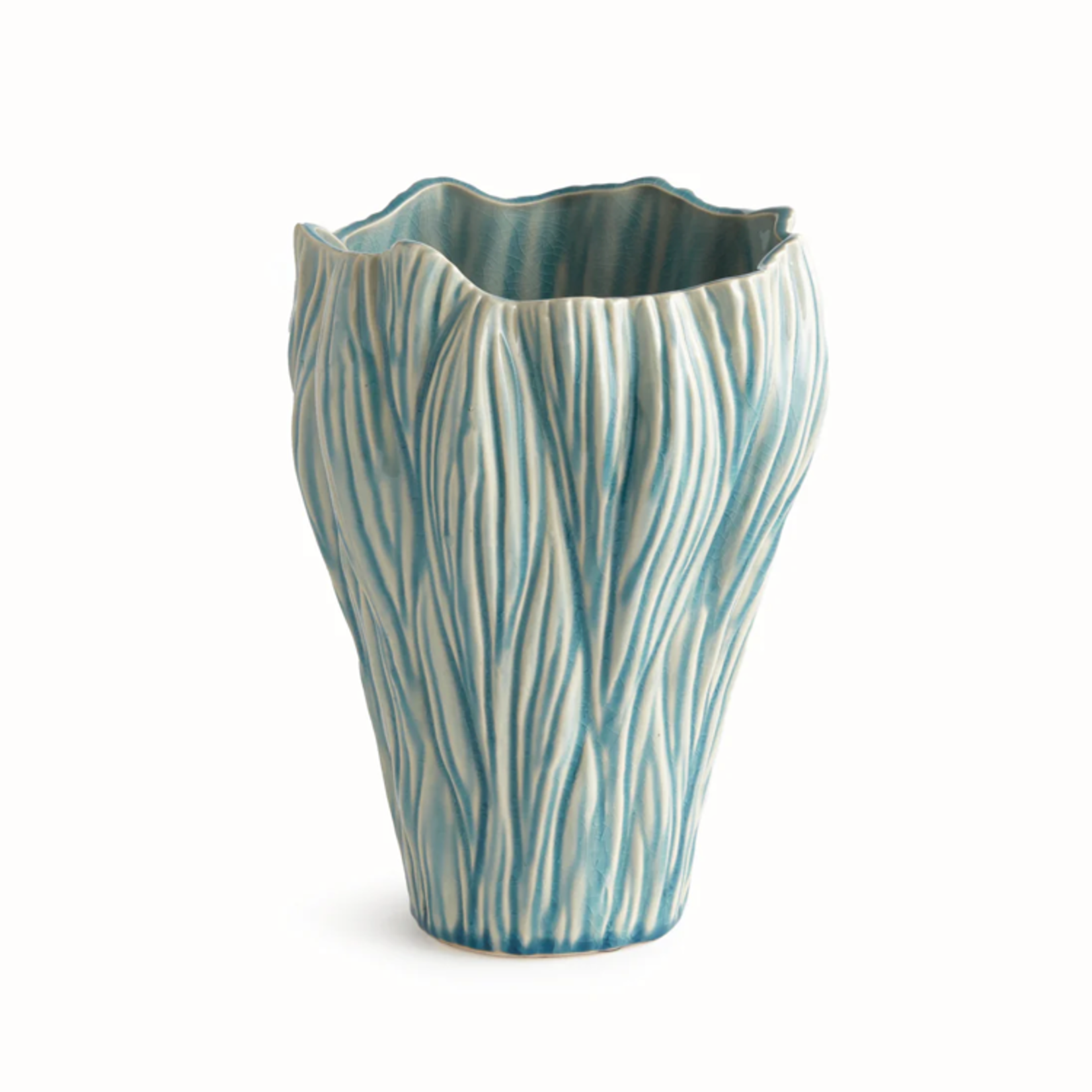 Outside The Box 11" Annabelle Light Blue Handmade Ceramic Vase
