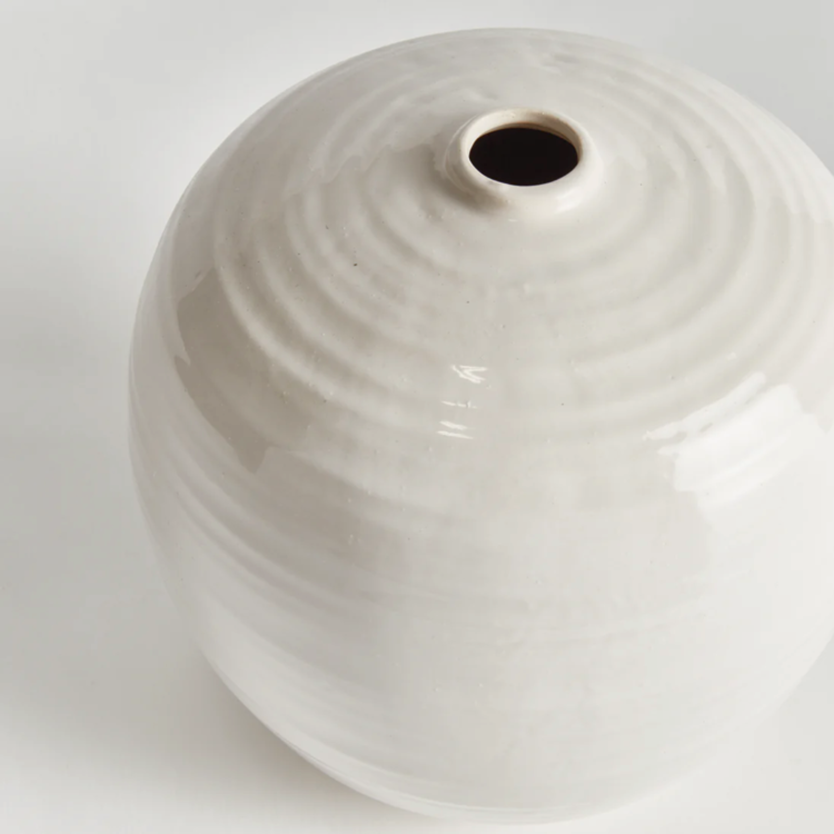 Outside The Box 11" Emerson Oatmeal Handcrafted Terracotta Vase
