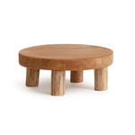 Outside The Box 6" Lida Natural Teak Wood Stand