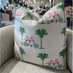 Outside The Box 24x24 Seaside Hand-Crafted Down Filled Pillow In Pink