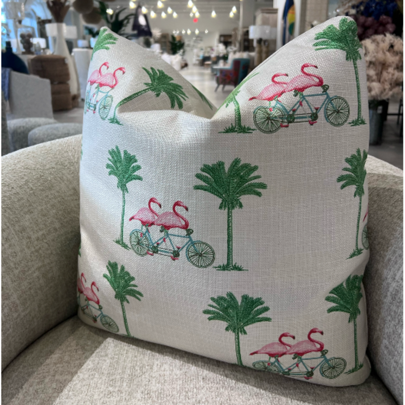 Outside The Box 24x24 Seaside Hand-Crafted Down Filled Pillow In Pink