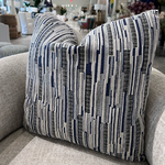 Outside The Box 24x24 Twitch Hand-Crafted Down Filled Pillow In Indigo CB