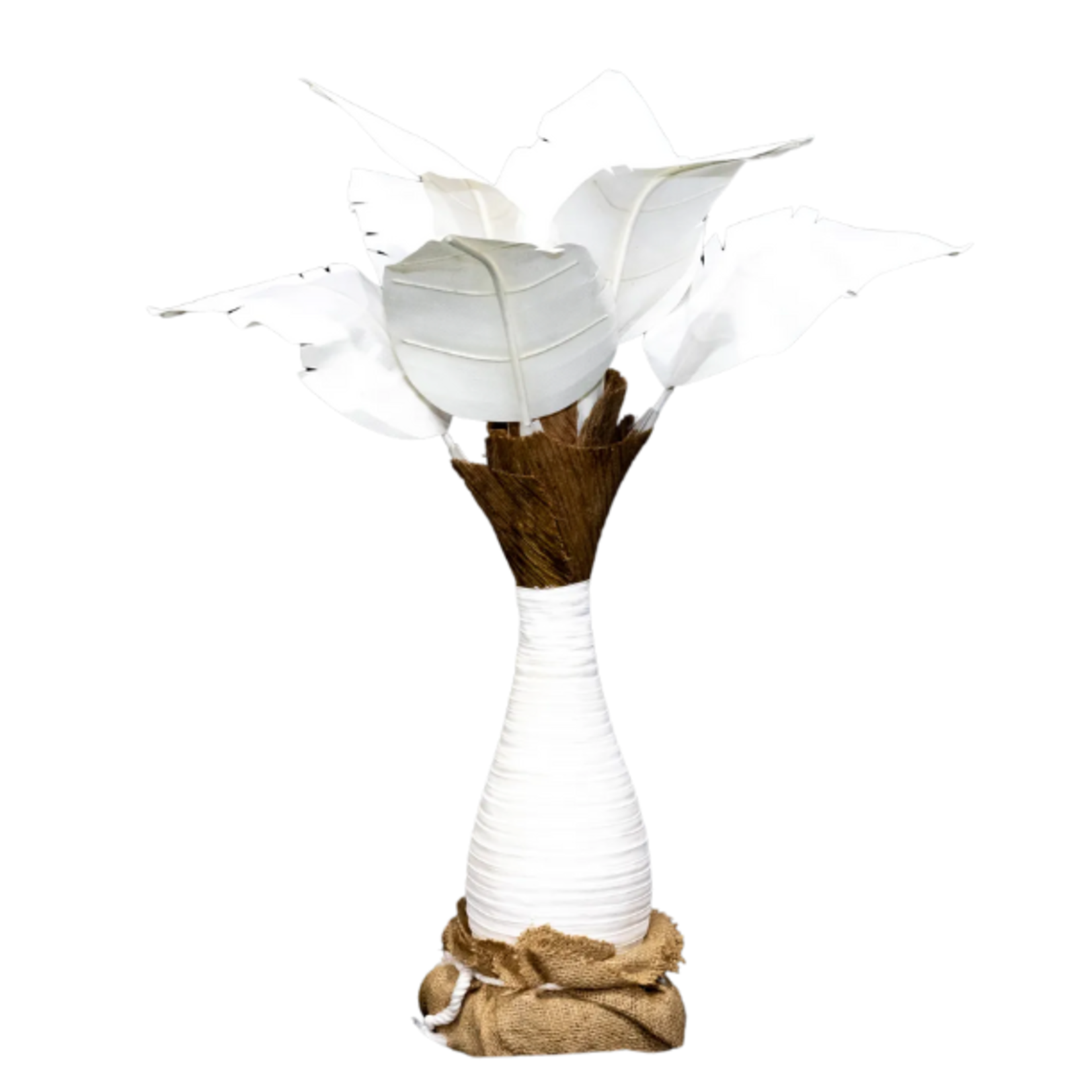 Outside The Box 2' Natural Canvas Manilla Palm Tree Decor