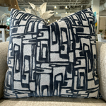 Outside The Box 24x24 Funky Town Hand-Crafted Down Filled Pillow In Sapphire CB