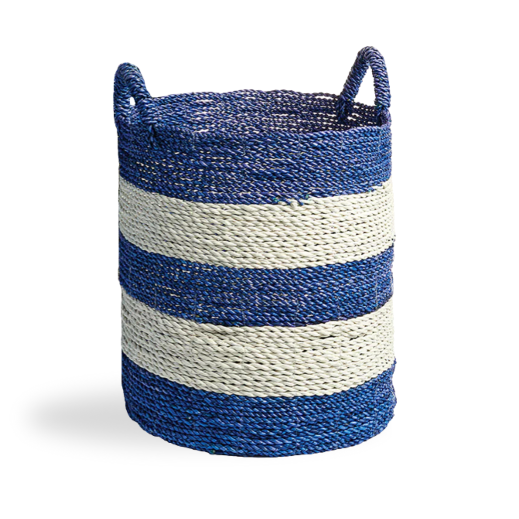Outside The Box 18" Barclay Butera Blue & White Tote Adore Utility Basket