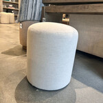 Outside The Box 17x19 Cleo Nomad Snow Crypton Performance Round Ottoman 102CR-19 (Z)