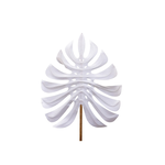 Outside The Box 48" Natural Canvas Philodendron White Leaf