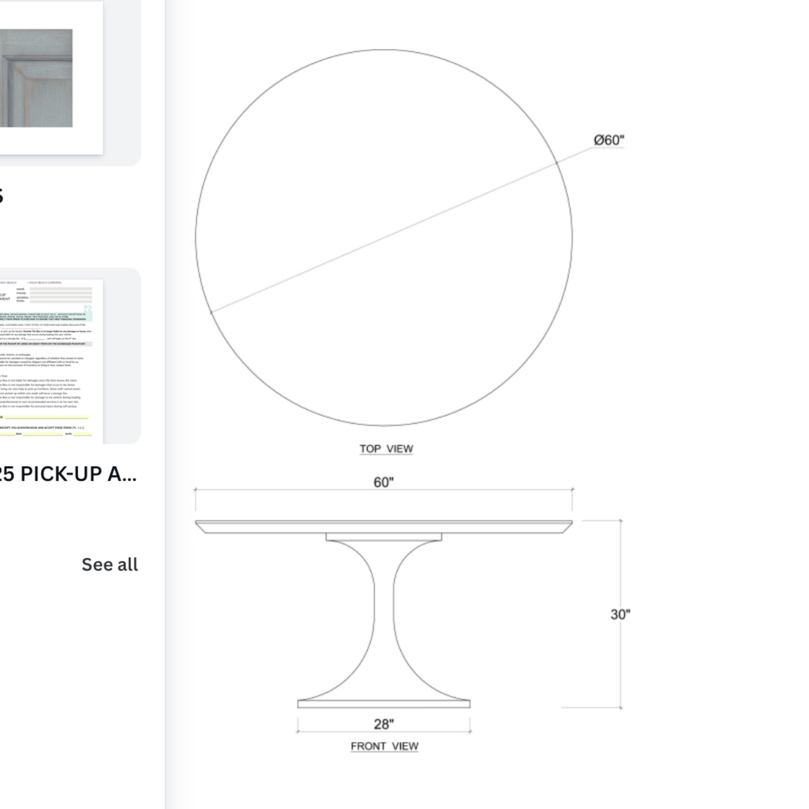 Outside The Box 60" Pierre Solid Mahogany Round Dining Table In Sandbar - SNB