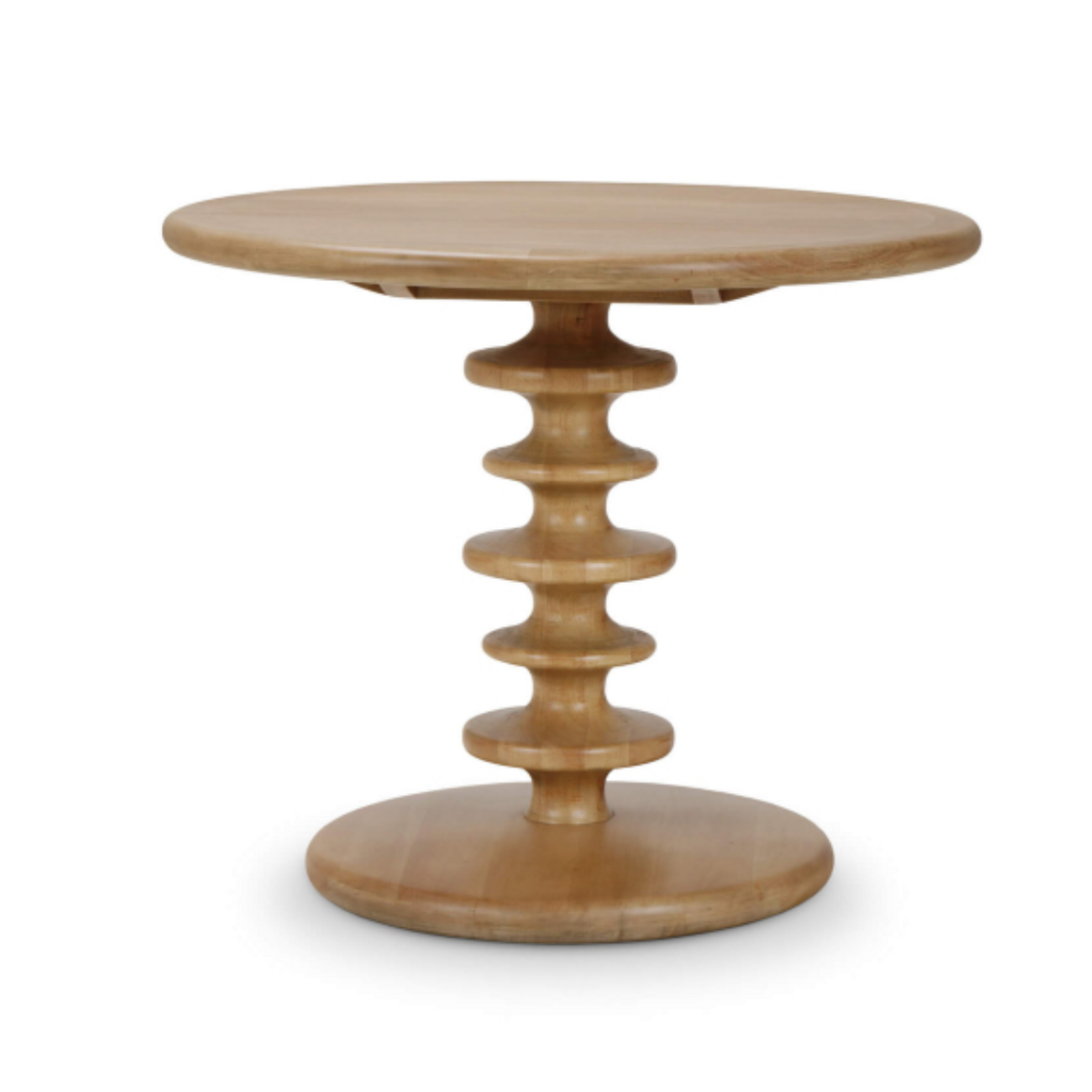 Outside The Box 36" Milano Solid Mahogany Wood Round Bistro Table In Sandbar - SNB