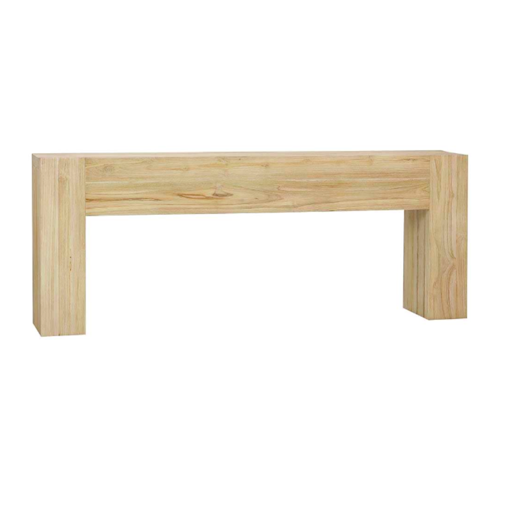 Outside The Box 79x12x30 Tuscan Natural Solid Reclaimed Teak Wood Console In Weathered Distressed - TNT - TWD