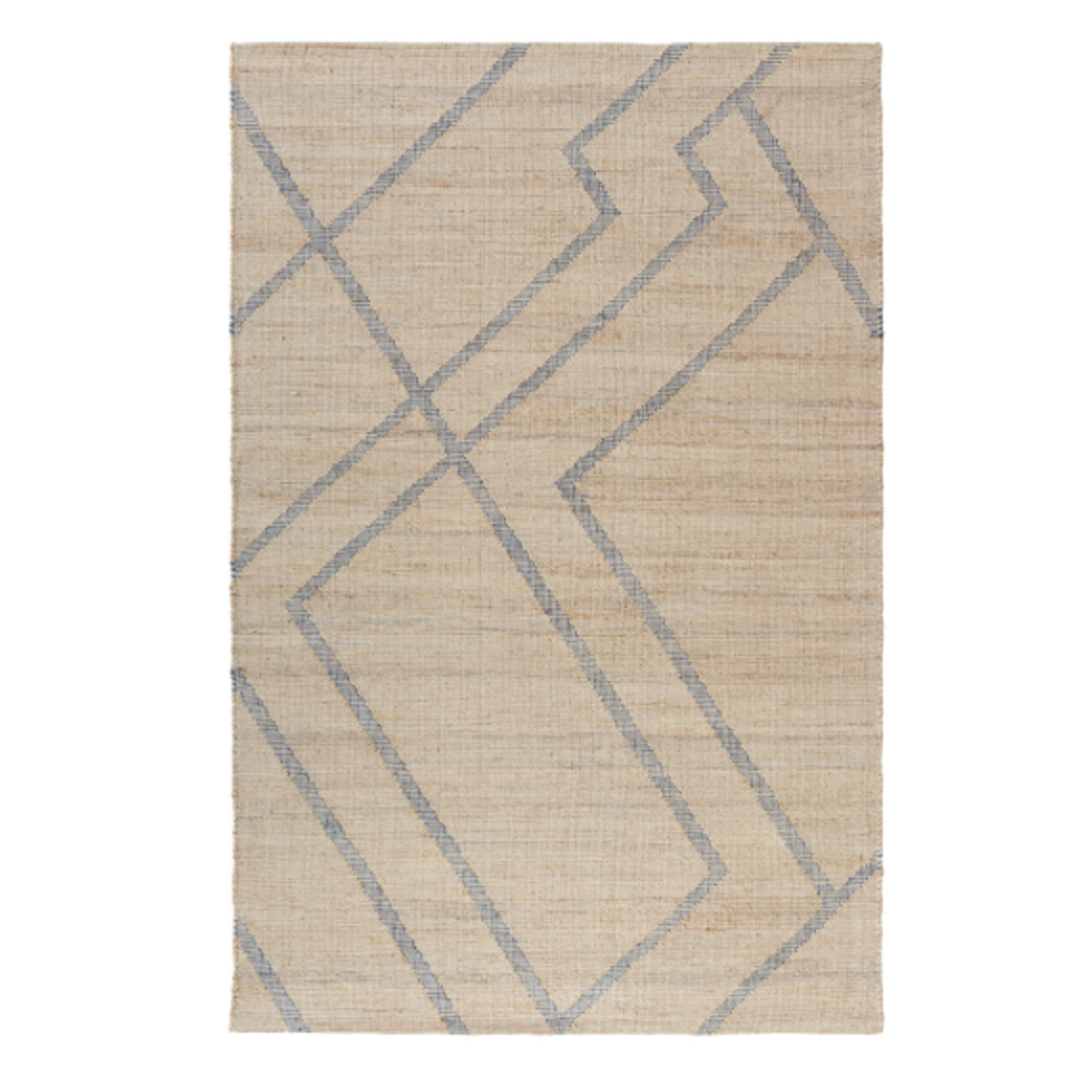 Outside The Box 7’ 9” x 9’ 9“ Willow Hand Woven Jute Blend Area Rug In Blue - 82575