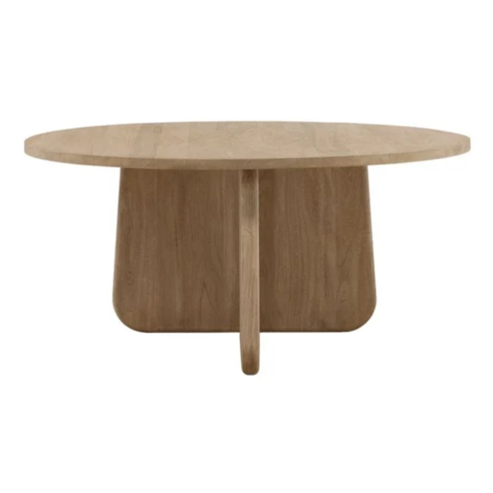 Outside The Box 62" Bondi Acacia Solid Wood Round Dining Table In Weathered Natural