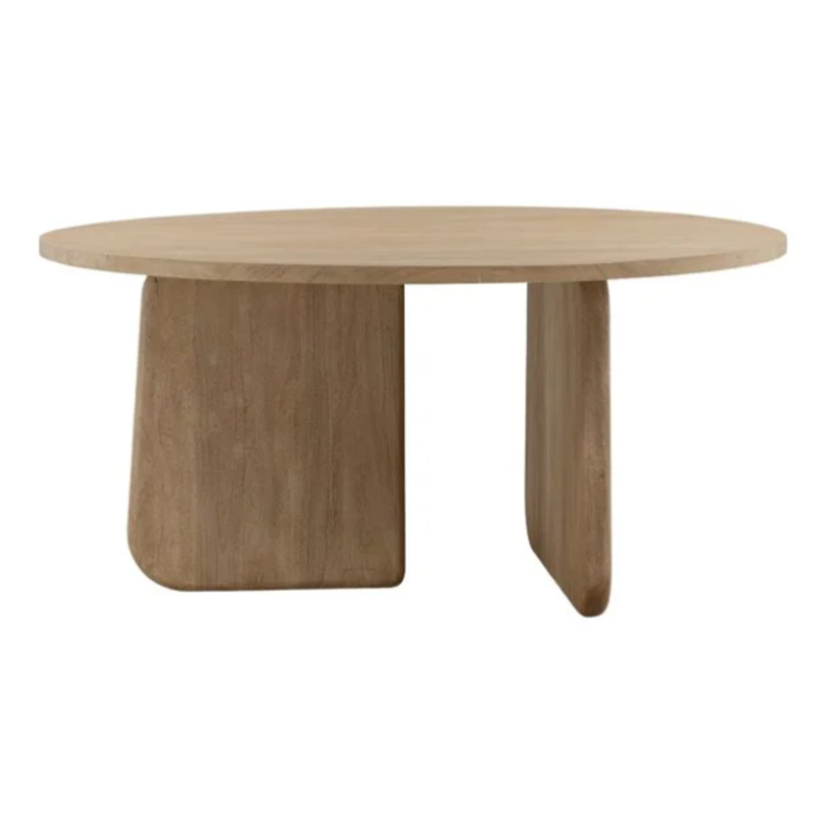 Outside The Box 62" Bondi Acacia Solid Wood Round Dining Table In Weathered Natural