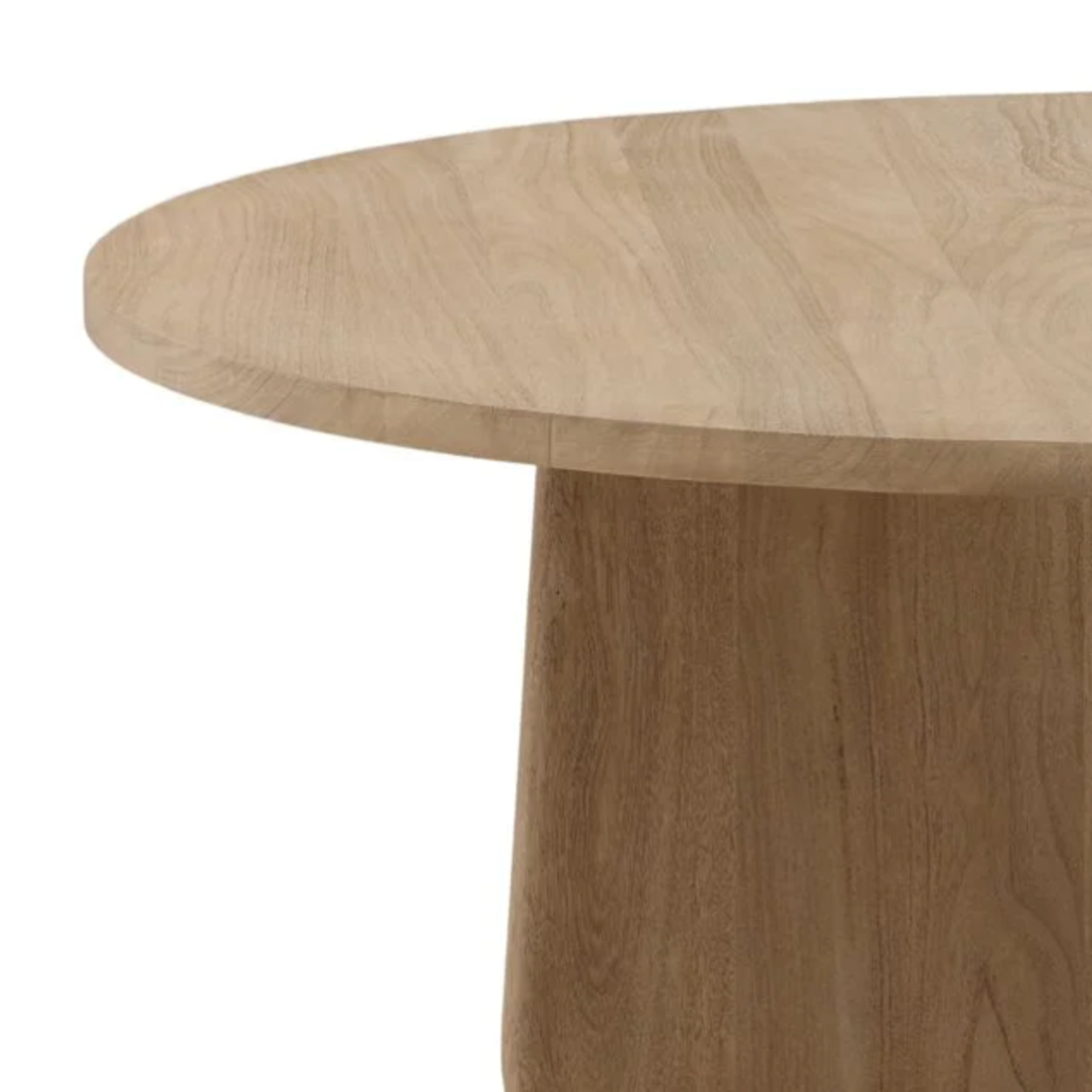 Outside The Box 62" Bondi Acacia Solid Wood Round Dining Table In Weathered Natural
