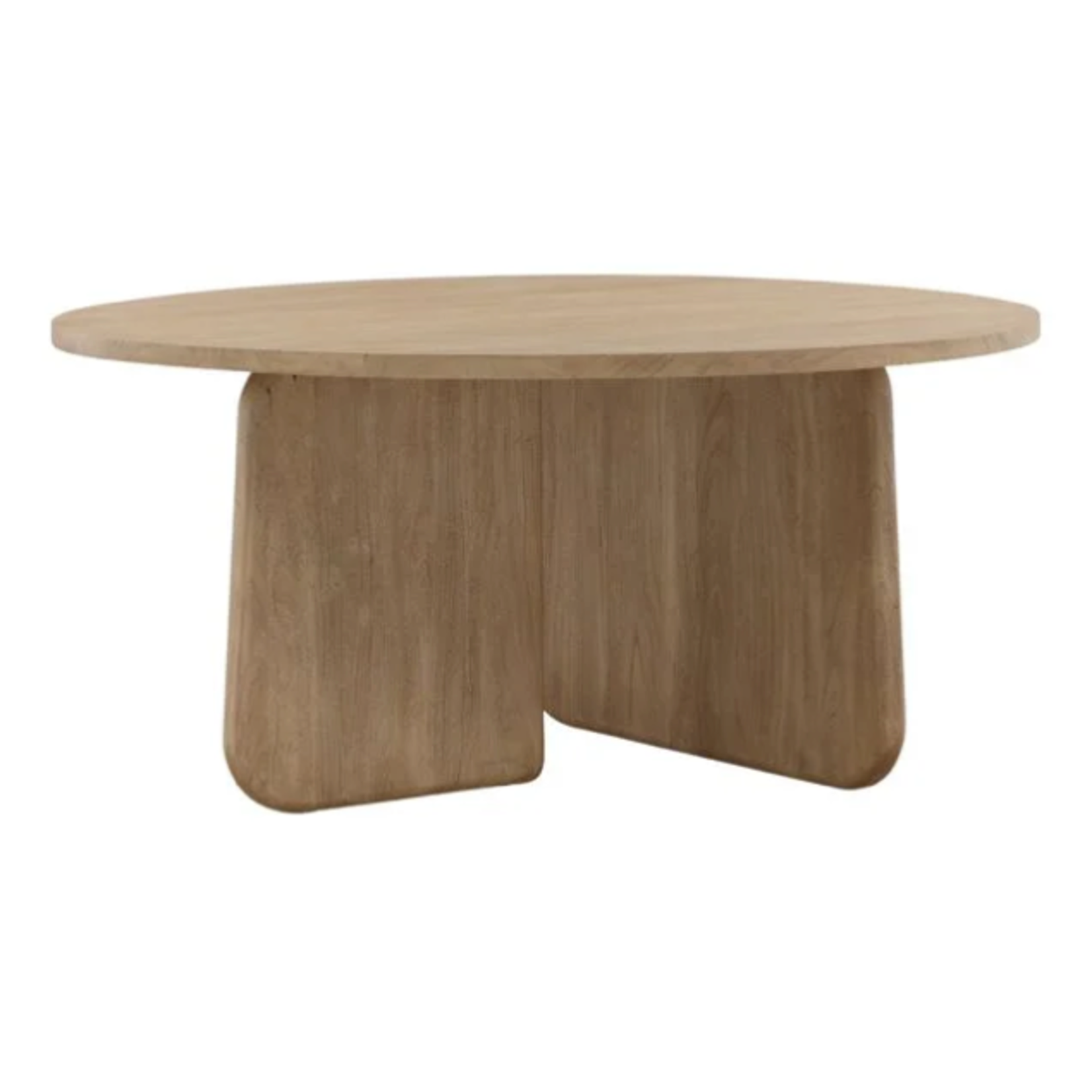 Outside The Box 62" Bondi Acacia Solid Wood Round Dining Table In Weathered Natural