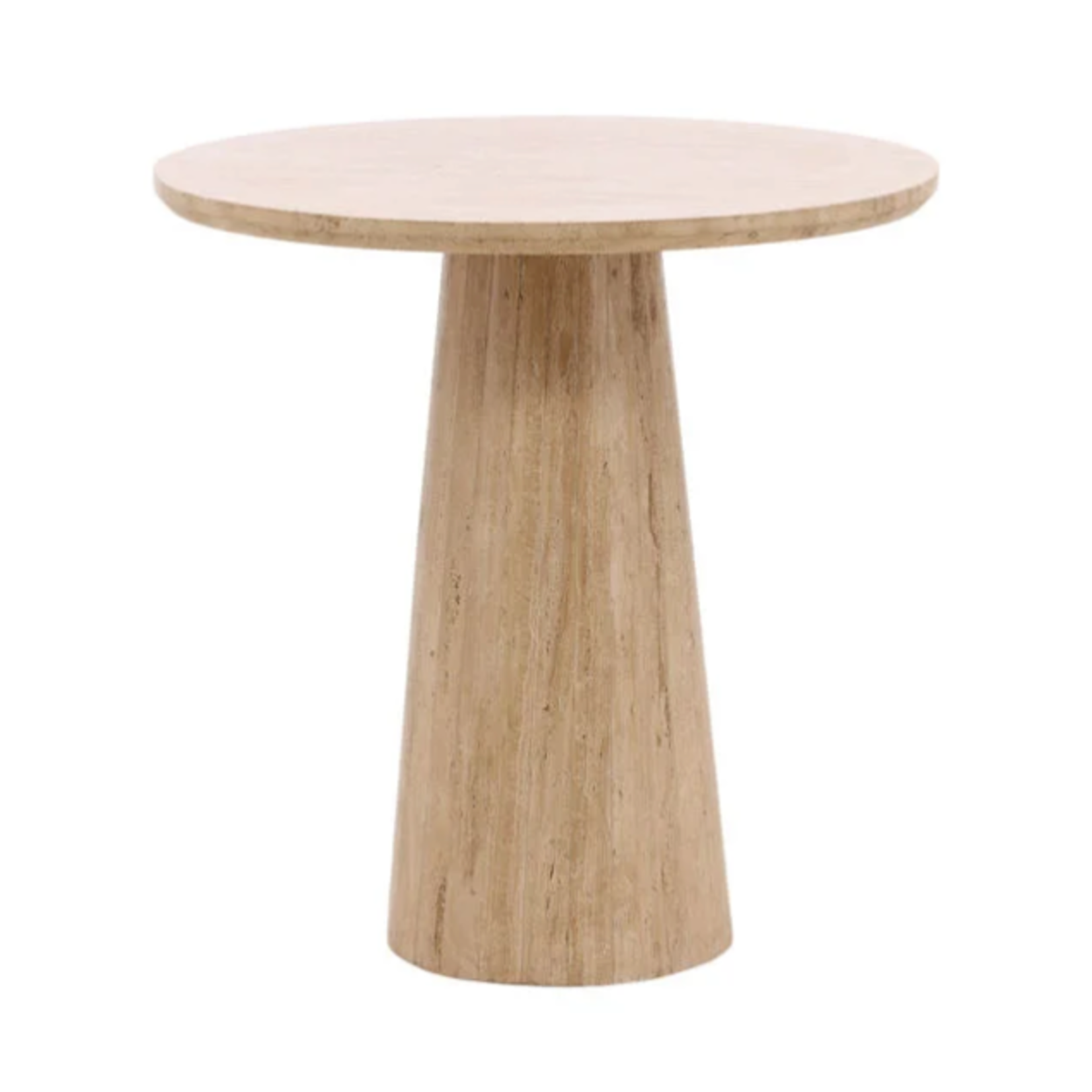 Outside The Box 30" Priscilla Travertine Round Bistro Table