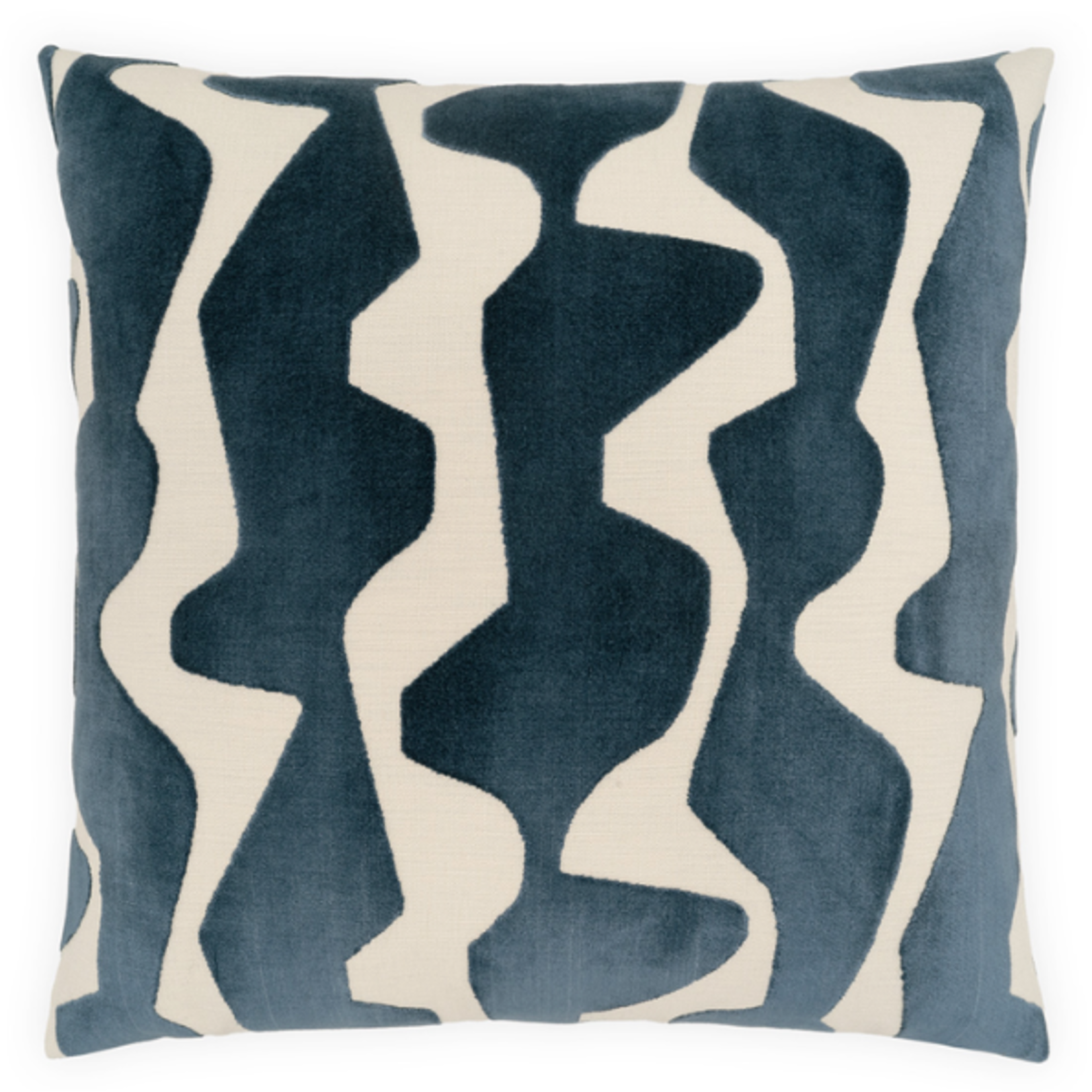 Outside The Box 24x24 Spazzio Square Feather Down Pillow In Lapis - DV Kap