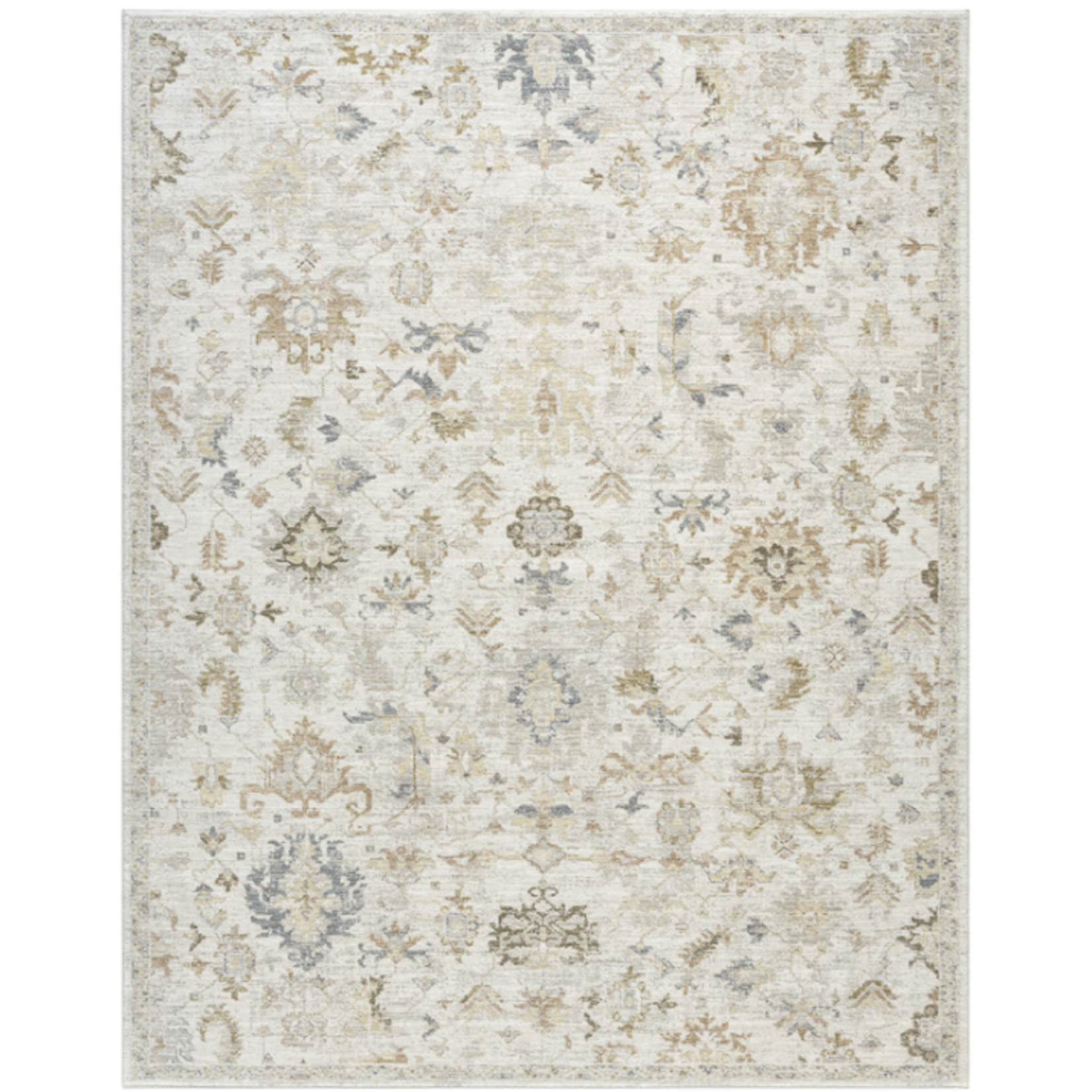 Outside The Box 9' x 12' Miranda 100% Polyester Area Rug In Cream - 82920