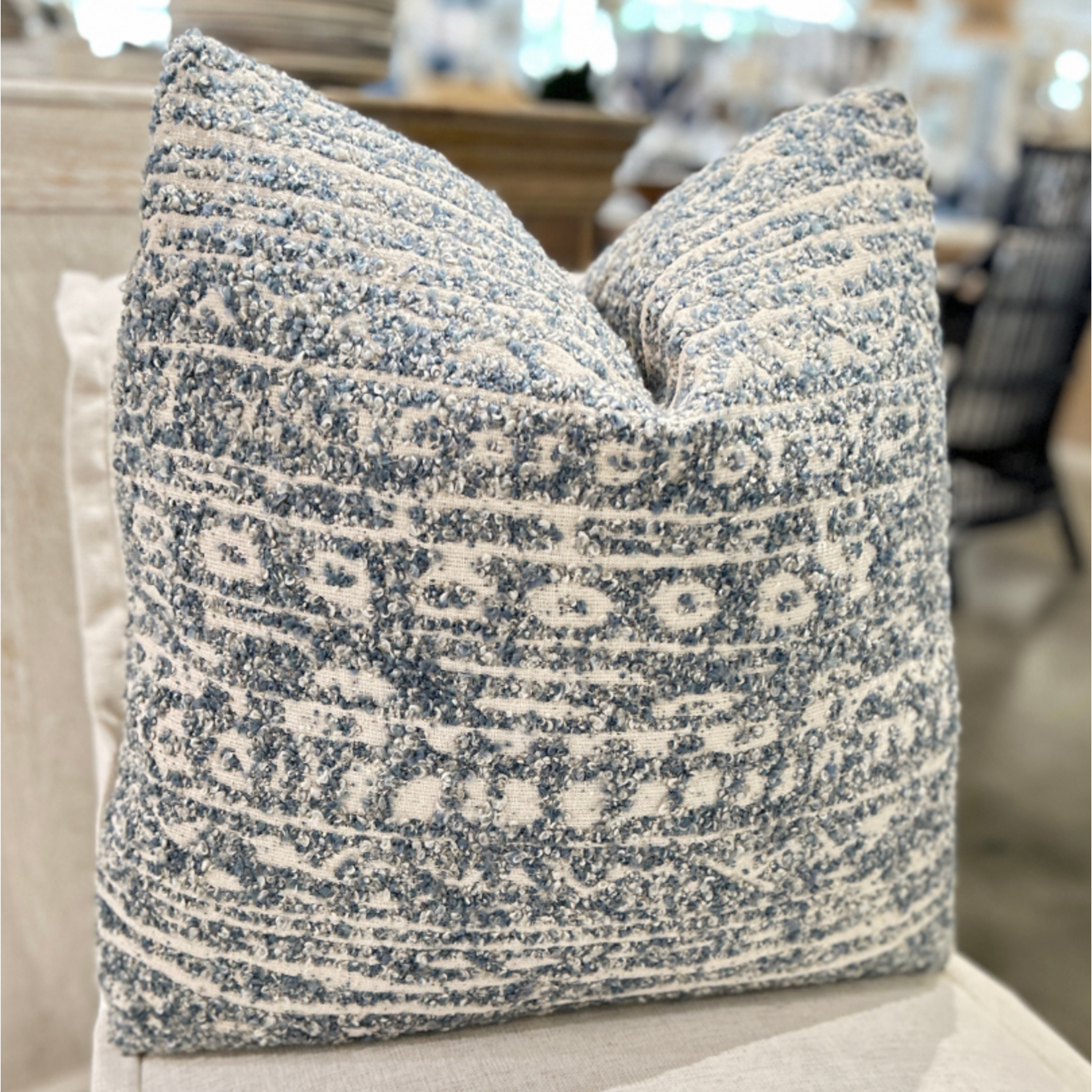 Outside The Box 24x24 Bostic Hand-Crafted Down Filled Pillow In Haze CB