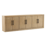 Outside The Box 108x18x37 Sonya Light Warm Wash Reclaimed Pine Wood  6 Door Sideboard