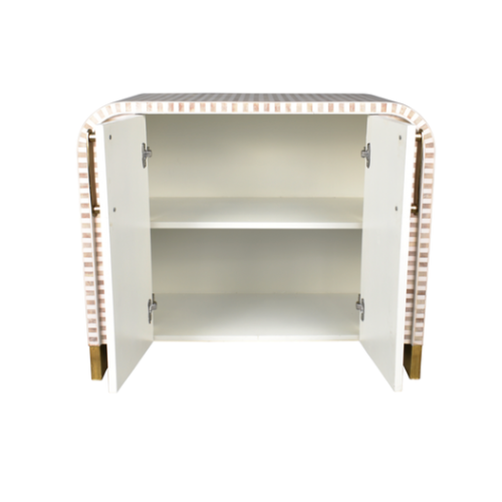 Outside The Box 36x30 White & Natural Hand Made Accent Chest
