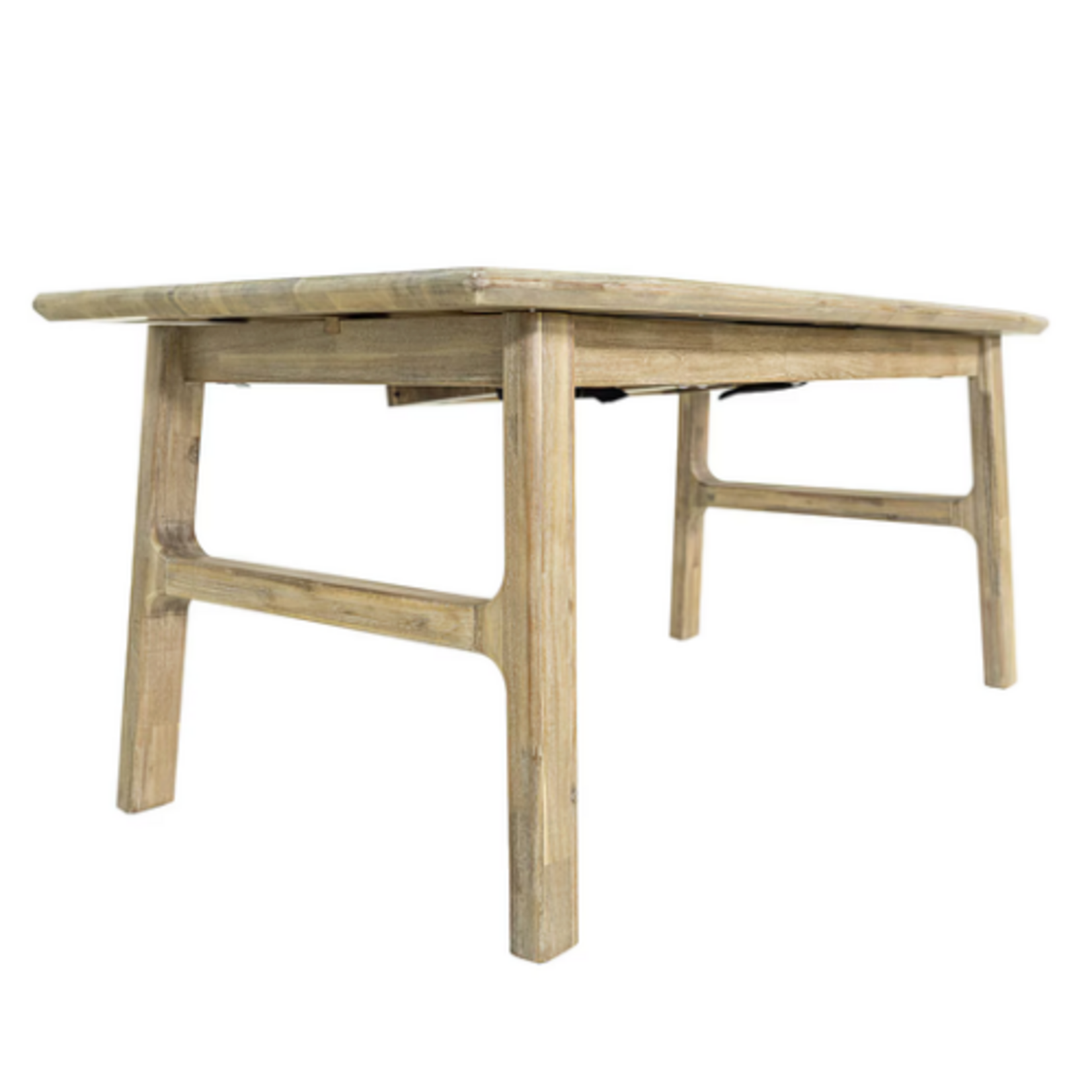 Outside The Box 71" Extends To 102.5" Palmer Acacia Wood Double Butterfly Rectangular Dining Table