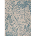 Outside The Box 7' 6" x 9' 5" Seaside 100% Polypropylene Area Rug In  Aqua White  - 81878