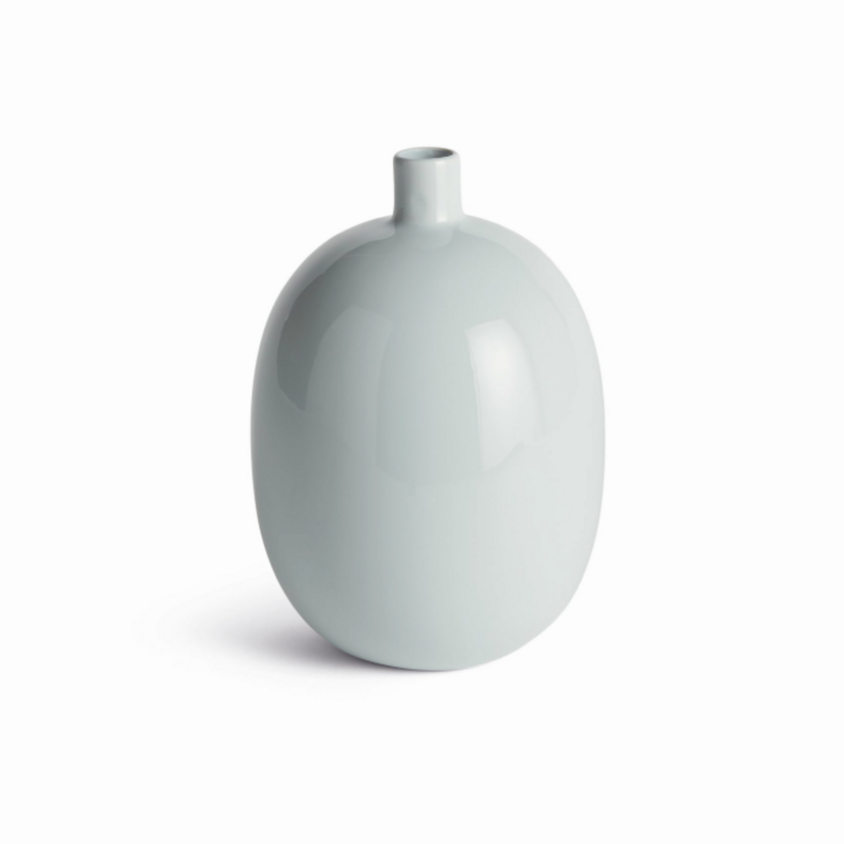 Outside The Box 11" Barclay Butera Sandbar Hand Crafted Stoneware Vase In Light Blue