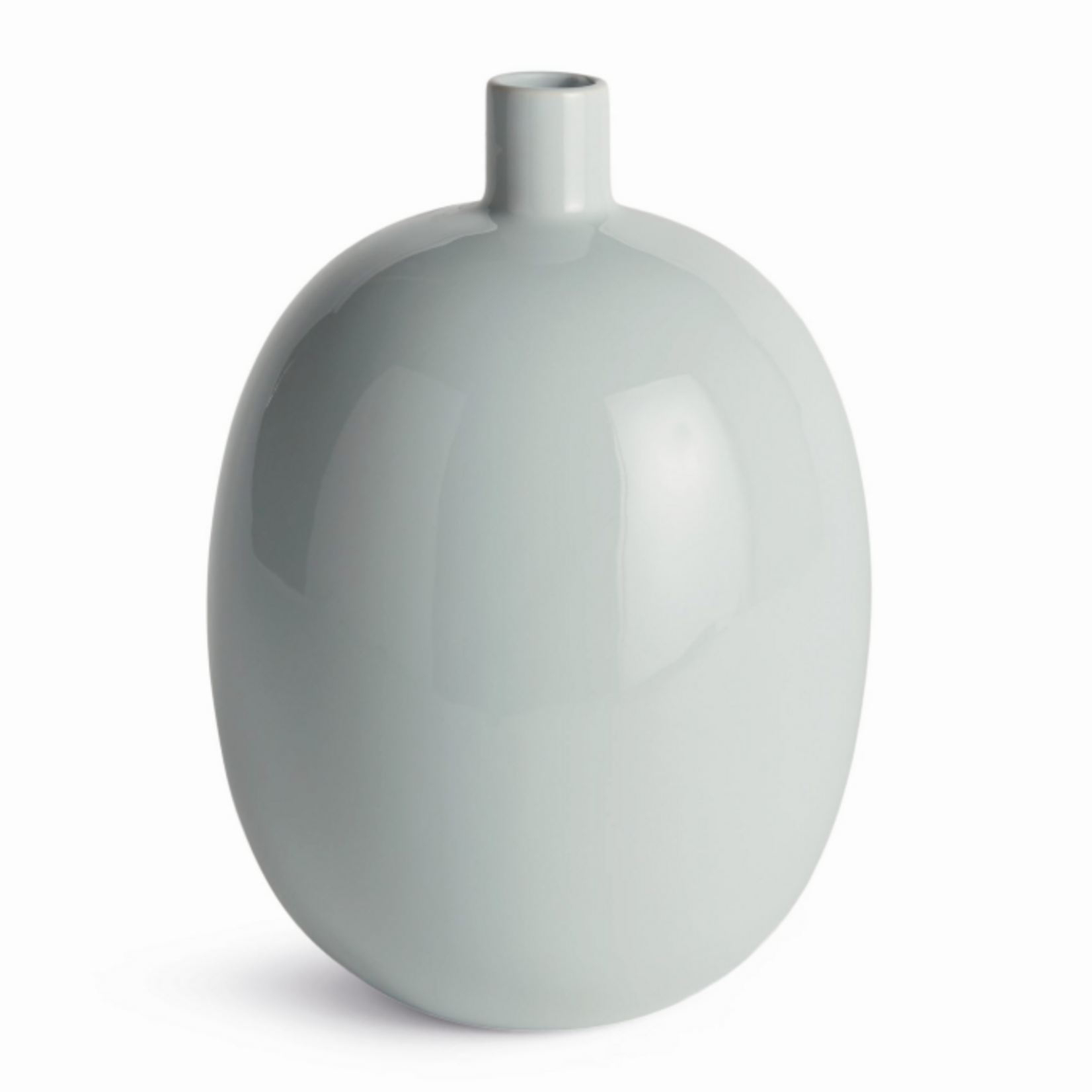 Outside The Box 13" Barclay Butera Sandbar Hand Crafted Stoneware Vase In Light Blue
