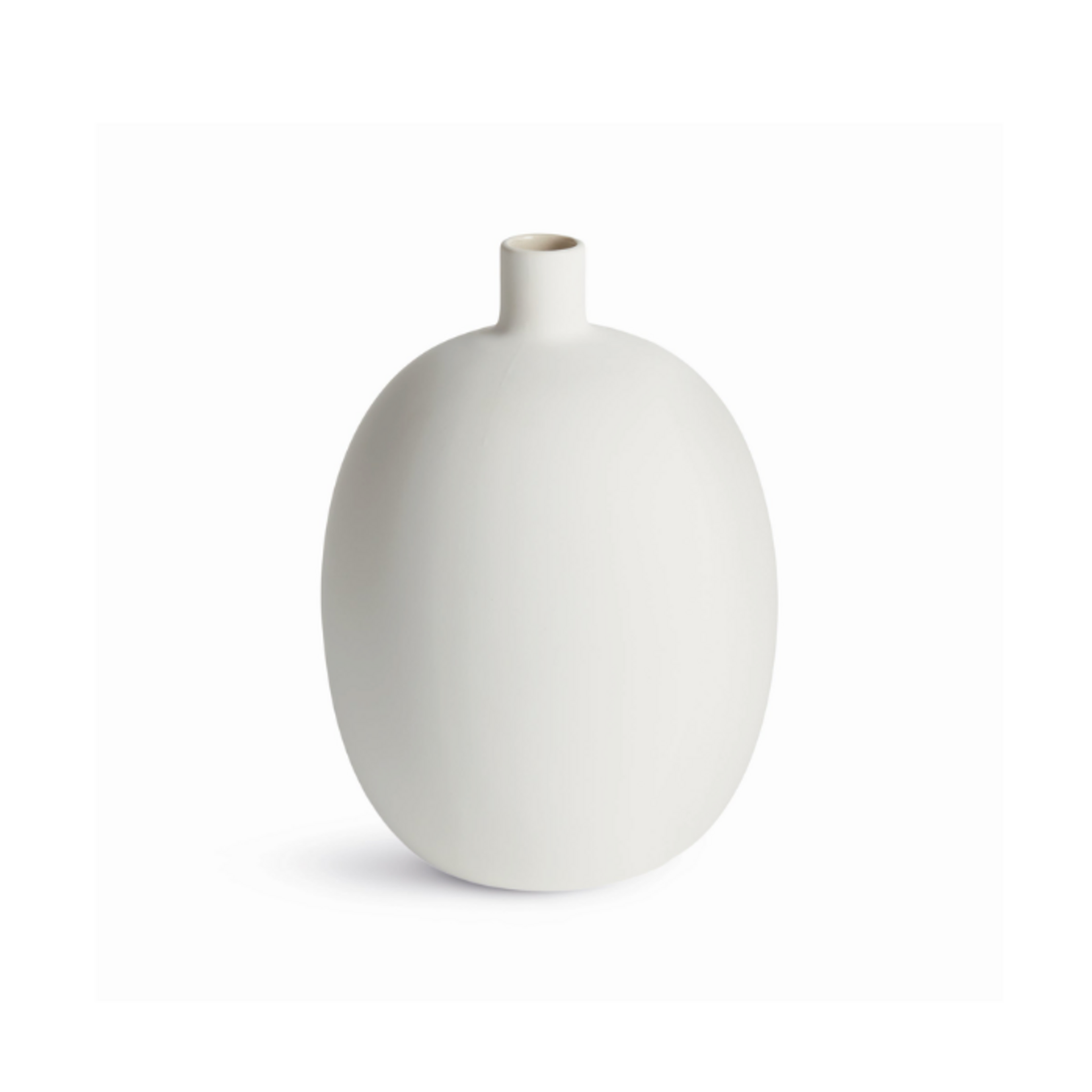 Outside The Box 11" Barclay Butera Sandbar Hand Crafted Stoneware Vase In White