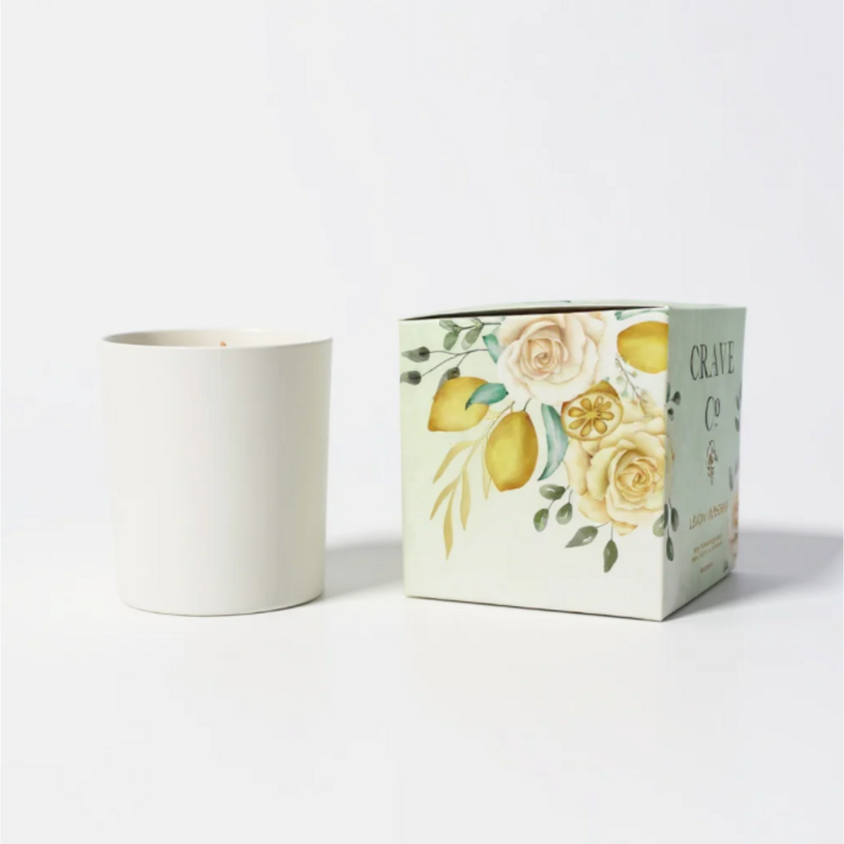 Outside The Box Lemon Verbena Scented Candle With Gift Box